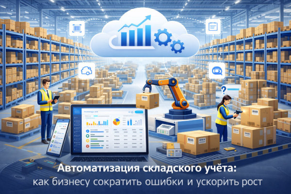 Автоматизация складского учёта: как бизнесу сократить ошибки и ускорить рост